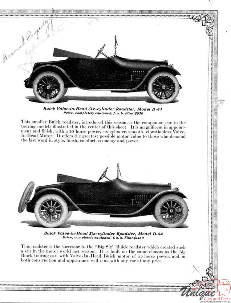 1916 Buick Foldout Page 4